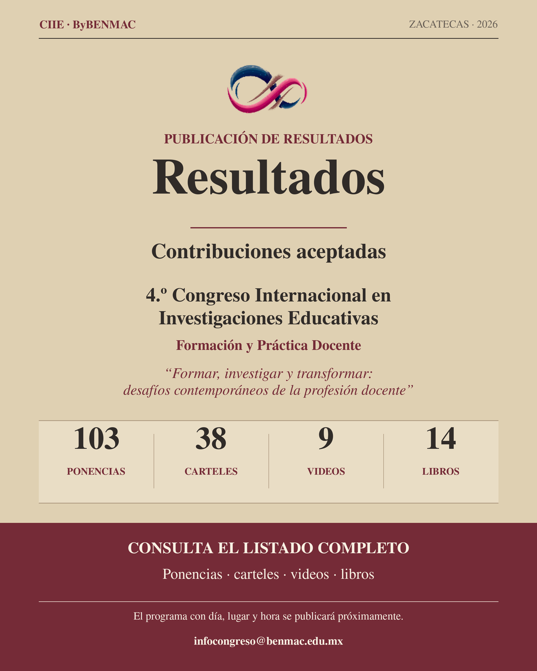 Póster oficial: publicación de resultados del 4° Congreso Internacional